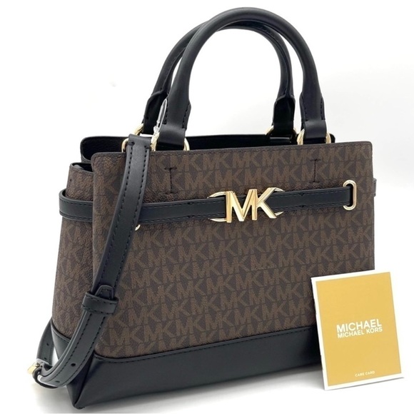 Michael Kors Reed Small Satchel
Crossbody Bag Brown/Black - Picture 3 of 10